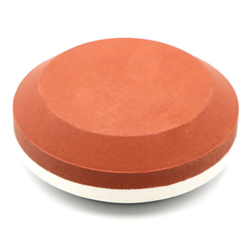 180 / 320 Grit Double-Sided Circular Whetstone Knife Axe Sharpener White Corundum Sharpening Stone - White+Red - 1
