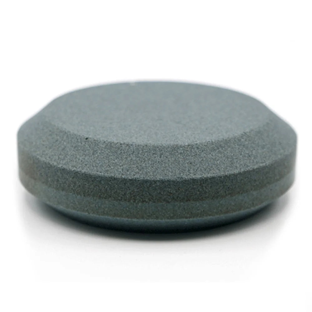 120 / 240 Grit Dual-Sided Sharpening Stone Brown Corundum Circular Whetstone for Kitchen Knives Axes Garden Tools - 1