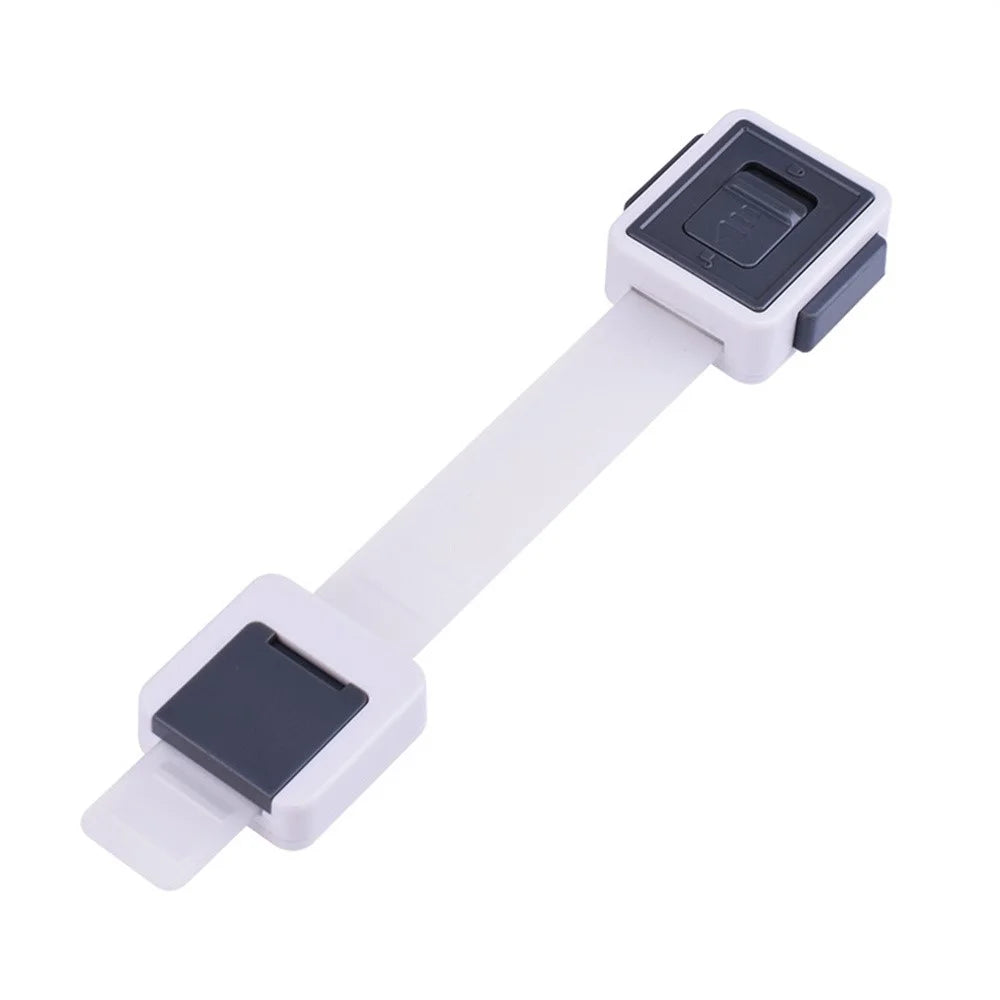 Child Safety Adjustable Drawer Latches Cabinet Locks Furniture Childproofing Lock - Grey - 1
