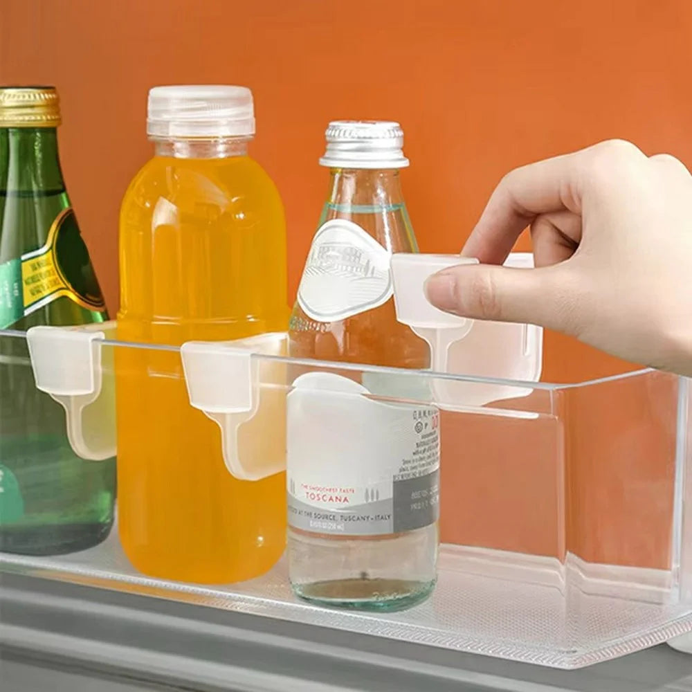 10Pcs Refrigerator Drawer Dividers Snap On Plastic Partition Boards for Kitchen Organization - 7