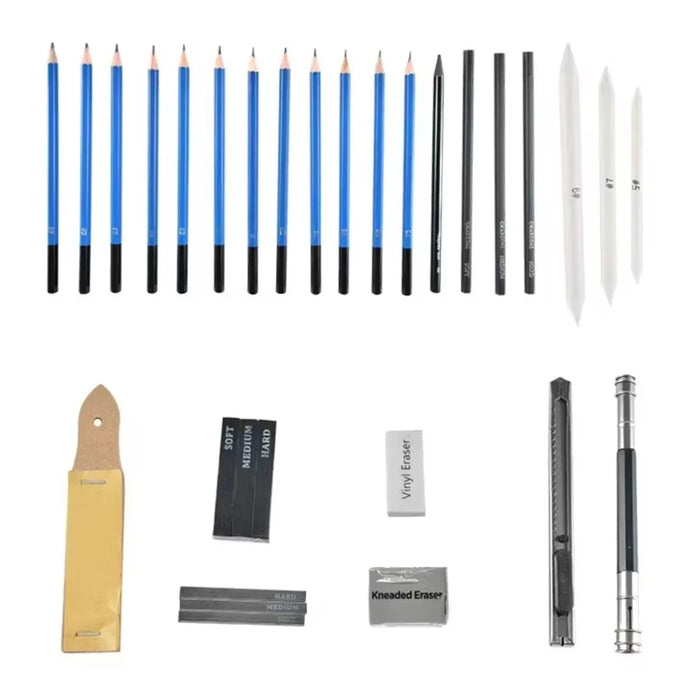 35Pcs / Set Professional Sketching Pencil Drawing Tool Sketchbook Kit for Students Artists - 3