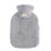 2000ML Refillable Hot Water Bag Winter Thicken Fluffy Hand Feet Warmer Water Bottle - Light Grey - 1