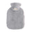 1000ML Refillable Hot Water Bag with Removeable Plush Cover Winter Hand Feet Warmer Water Bottle - Light Grey - 1