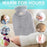1000ML Refillable Hot Water Bag with Removeable Plush Cover Winter Hand Feet Warmer Water Bottle - Light Grey - 2