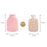 1000ML Refillable Hot Water Bag with Removeable Plush Cover Winter Hand Feet Warmer Water Bottle - Light Grey - 7