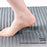 2Pcs / Set Striped Solid Color Bathroom Absorbent Mat Non Slip Flannel Doormat for Entrance, 40x60cm + 50x80cm - Beige - 3