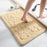40 x 60cm 3D Embossed Coral Fleece Absorbent Bath Mat Memory Foam Lining Non Slip Entrance Doormat - Khaki - 3