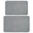 2Pcs / Set Coral Fleece Entrance Mat Rhombus Embossed Non Slip Bathroom Rug, 40x60cm + 50x80cm - Grey - 1