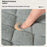 2Pcs / Set Coral Fleece Entrance Mat Rhombus Embossed Non Slip Bathroom Rug, 40x60cm + 50x80cm - Grey - 7
