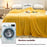 127 x 152cm Soft Flannel Blanket Air Conditioning Quilt Lightweight Summer Nap Office Throw - Silver Grey - 5