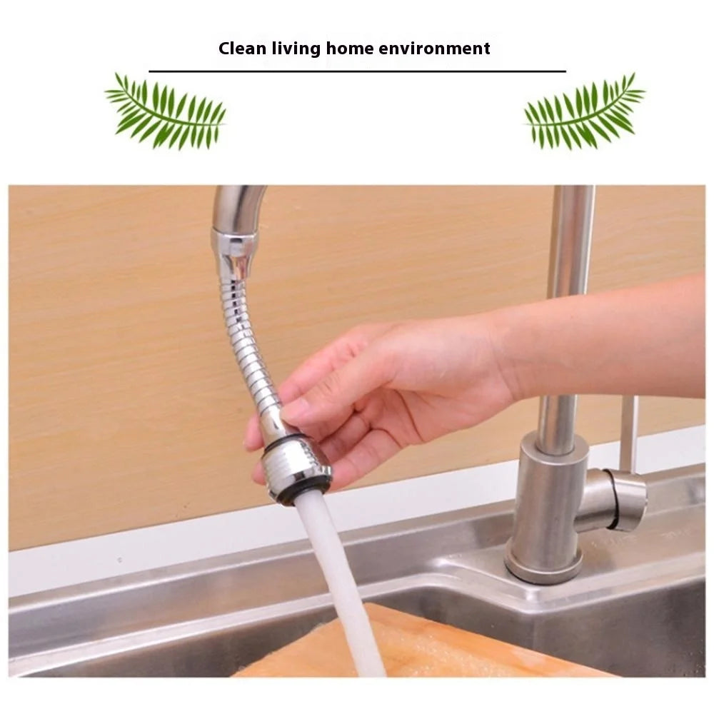 Kitchen Faucet Aerator Extender Sink Basin Tap 360 Degrees Swivel Splash-Proof Nozzle - 3