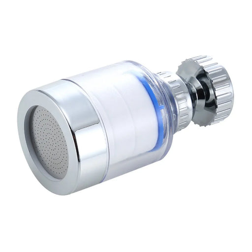 Faucet Filter Splash-Proof Aerator Kitchen Tap Water Pressure Booster Rotating Spout with Universal Connector - 1