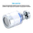 Faucet Filter Splash-Proof Aerator Kitchen Tap Rotating Spout with Universal Connector + Spare Filter Element - 5