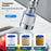 Faucet Filter Splash-Proof Aerator Kitchen Tap Rotating Spout with Universal Connector + Spare Filter Element - 7