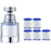 Water Faucet Filter Splash Proof Sprayer Kitchen Tap Pressure Booster Rotatable Spout with 5 Filter Cartridges - 1