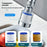 Water Faucet Filter Splash Proof Sprayer Kitchen Tap Pressure Booster Rotatable Spout with 5 Filter Cartridges - 2