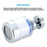 Water Faucet Filter Splash Proof Sprayer Kitchen Tap Pressure Booster Rotatable Spout with 5 Filter Cartridges - 6