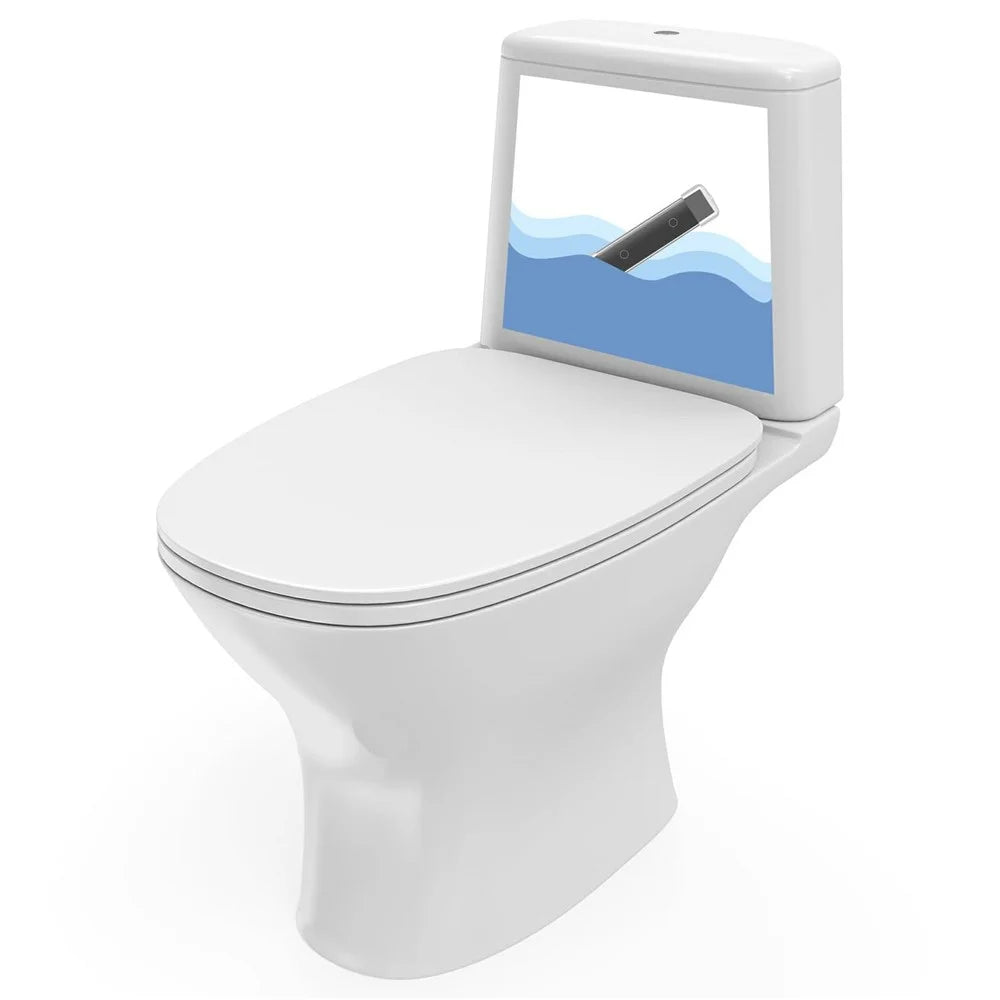 6Pcs Magnetic Toilet Cleaning Stick PC Long Strip Stain Remover Bathroom Tank Cleaning Supplies - 5