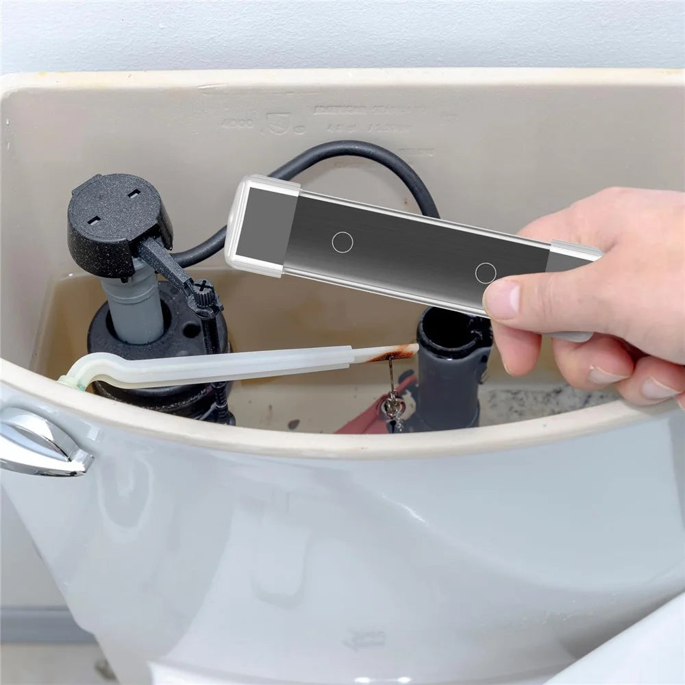 1Pc Magnetic Toilet Cleaning Stick PC Long Strip Stain Remover Bathroom Tank Cleaning Supplies - 4
