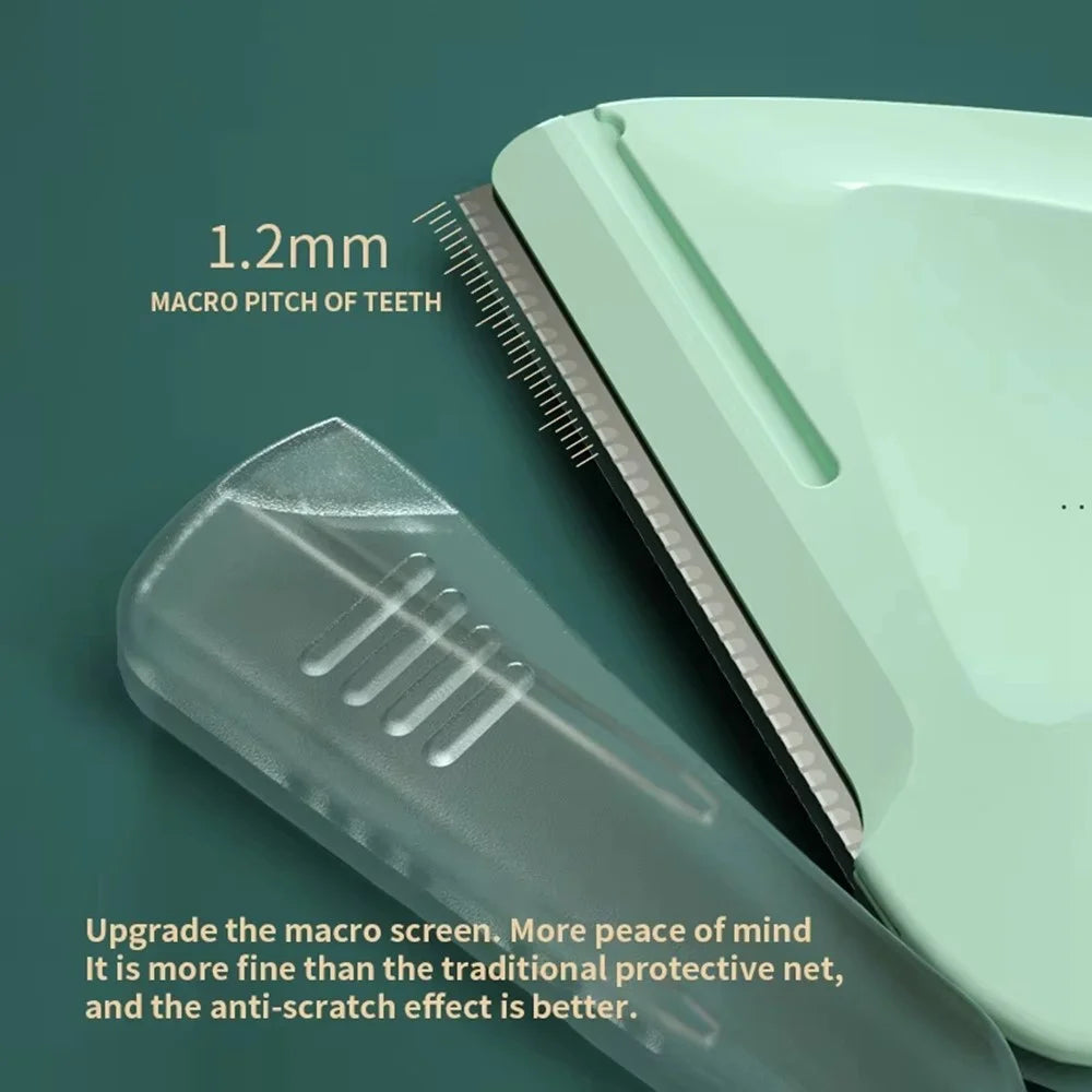 Precision Eyebrow Razor Women Stainless Steel Blade Triangle Facial Hair Remove Trimmer Tool - Matcha Green - 4