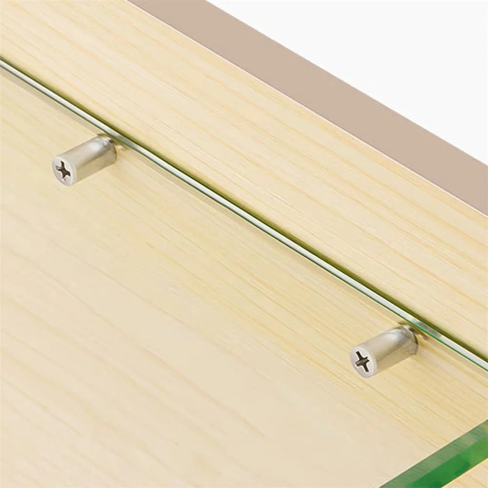 20Pcs Self Tapping Shelf Support Pins Cabinet Fixing Glass Partition Holder Iron Screws with Rubber Sleeve - Clear Rubber Sleeve - 5