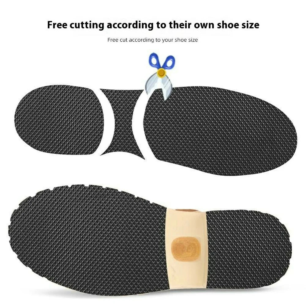 60mm Wide 1m Long Grid Texture Anti-Slip Shoe Sole Sticker Worn Shoe Bottom Self-Adhesive EVA Repair Patch - 2