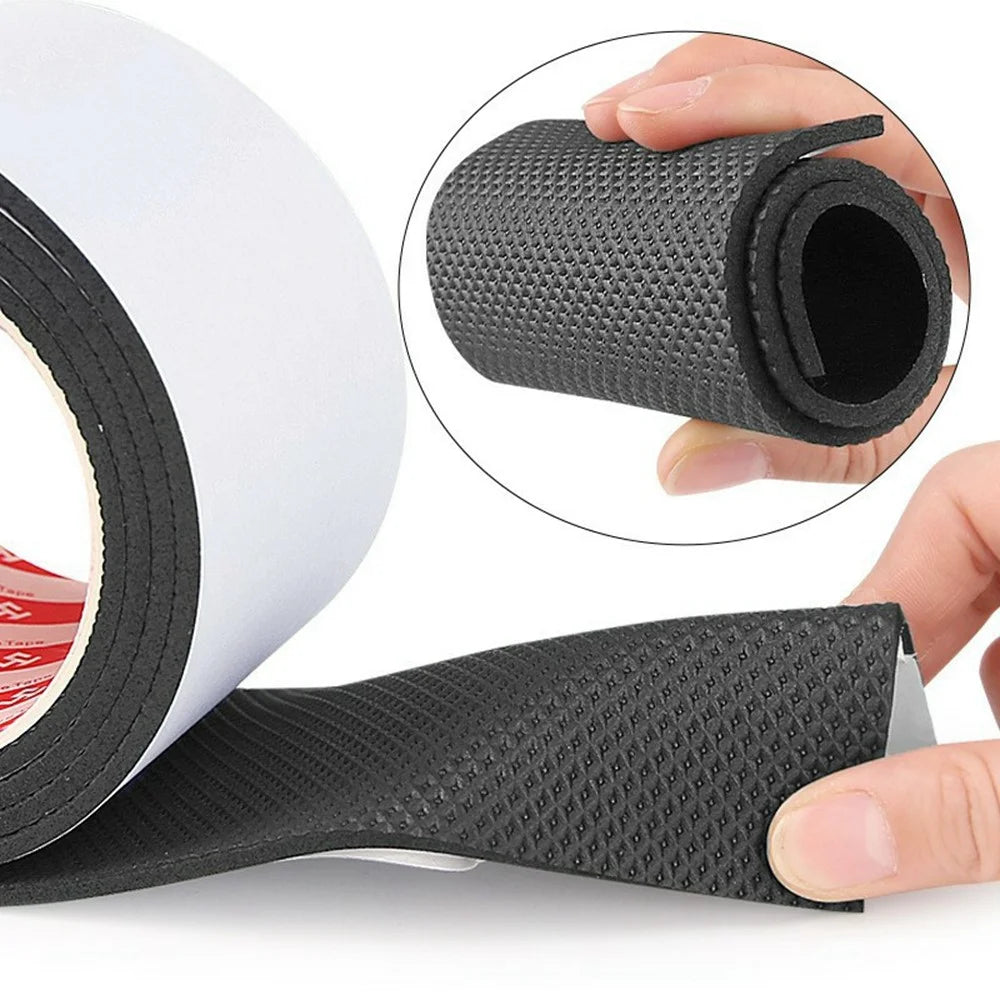 60mm Wide 1m Long Grid Texture Anti-Slip Shoe Sole Sticker Worn Shoe Bottom Self-Adhesive EVA Repair Patch - 7