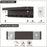 No Drill Key Organizer Rack Plastic Kitchen Bathroom Home Storage Shelf Door Back Hook Small Item Holder - Black - 3