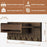 Wooden Wall Mounted Mail Storage Rack Key Holder Bedroom Study Room Hallway Entryway Shelf - Brown - 5