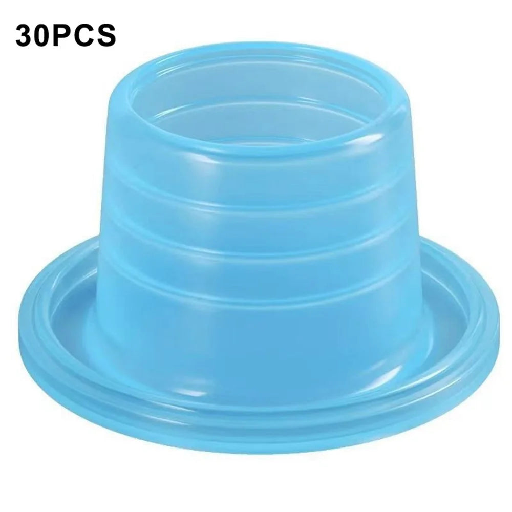 30Pcs Faucet Silicone Gasket Plumber Tape Replacement Waterproof Sealing Ring - Baby Blue - 1