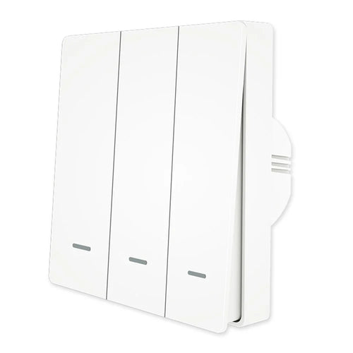 ZigBee Wireless Button Timer Function EU Version Smart Wall Switch Panel Tuya APP Remote Control Voice Control - 3 Gang / White - 1