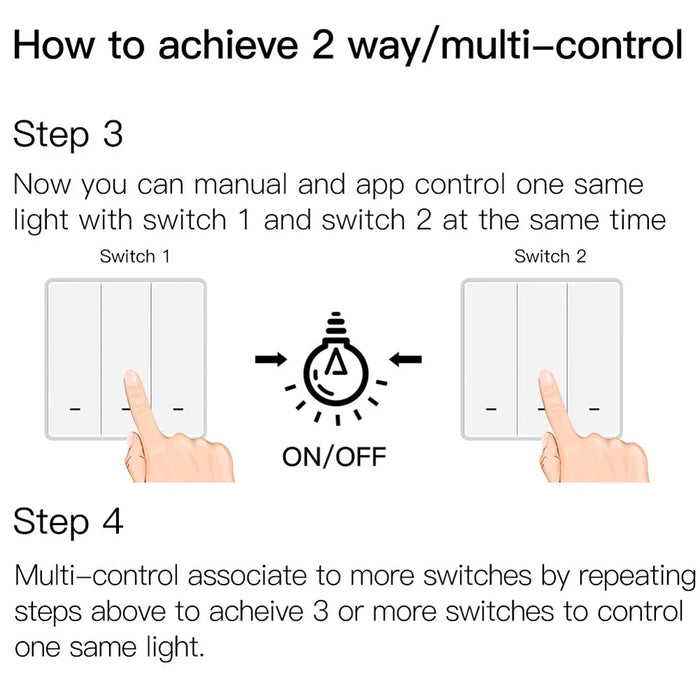 ZigBee Wireless Button Timer Function EU Version Smart Wall Switch Panel Tuya APP Remote Control Voice Control - 3 Gang / White - 6