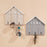 Nordic Style Wooden Wall Mount Key Hanging Hook Storage Rack Creative Entryway Organizer Home Decor - Dark Grey - 3