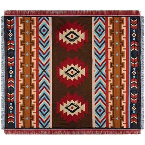 90x90cm Picnic Blanket Thick Bohemian Ground Cover Outdoor Camping Tent Mat Nap Rug - 1