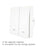 ZigBee Smart Button Wall Lamp Switch Tuya Wireless Control Compatible with Alexa Google Home, 2 Gang / White - 2