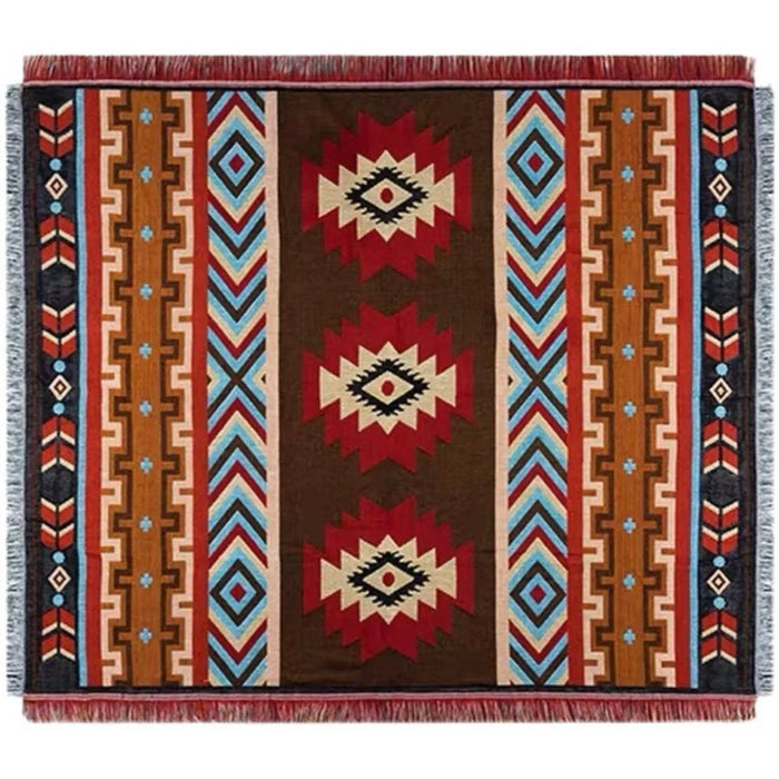 90x180cm Picnic Blanket Thick Bohemian Ground Cover Outdoor Camping Tent Mat Nap Rug - 1