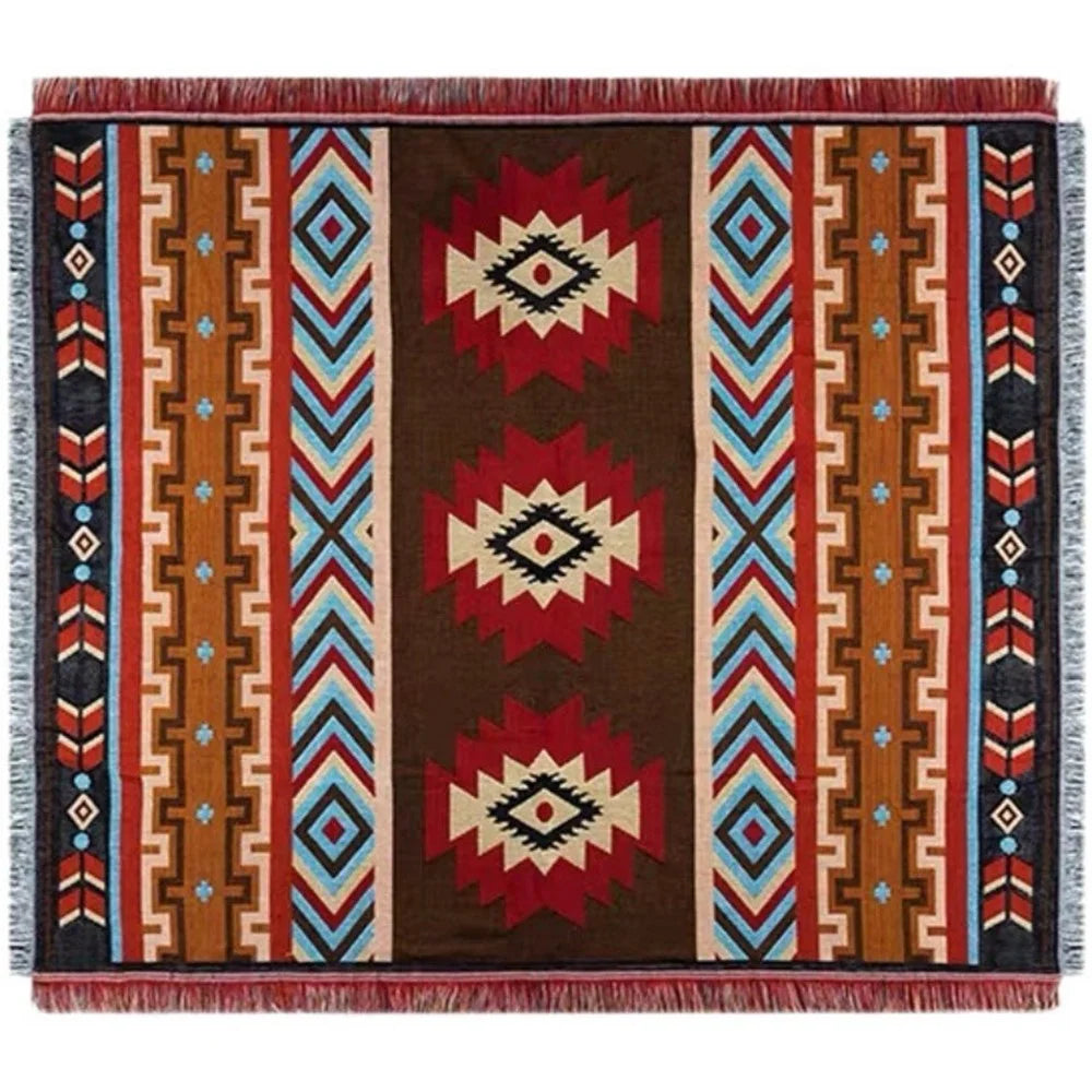 90x150cm Picnic Blanket Thick Bohemian Ground Cover Outdoor Camping Tent Mat Nap Rug - 1