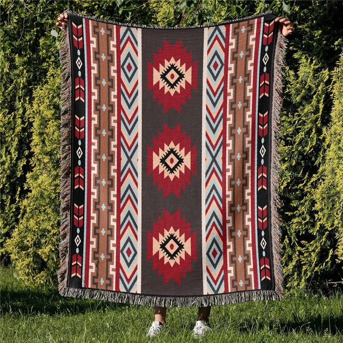 90x150cm Picnic Blanket Thick Bohemian Ground Cover Outdoor Camping Tent Mat Nap Rug - 2