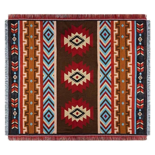130x180cm Picnic Blanket Thick Bohemian Ground Cover Outdoor Camping Tent Mat Nap Rug - 1