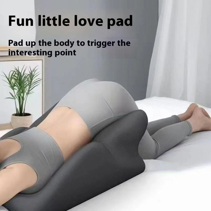 2Pcs / Set Ergonomic Memory Foam Intimate Positioning Pillow for Couples with Mini Support Cushion - Dark Grey - 4