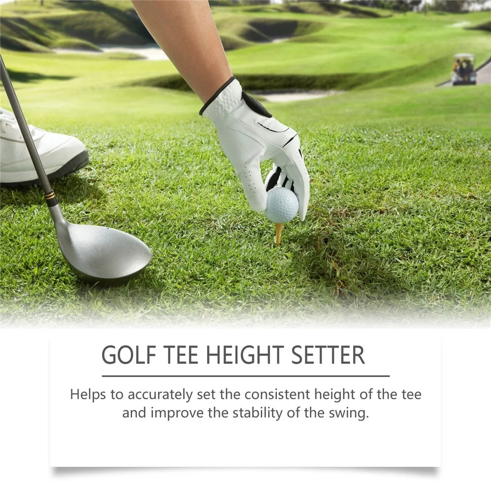 HOZONEX HZ-F01-0025-01 Plastic Golf Tee Height Setter Portable Practice Aid for Consistent Swings - 4