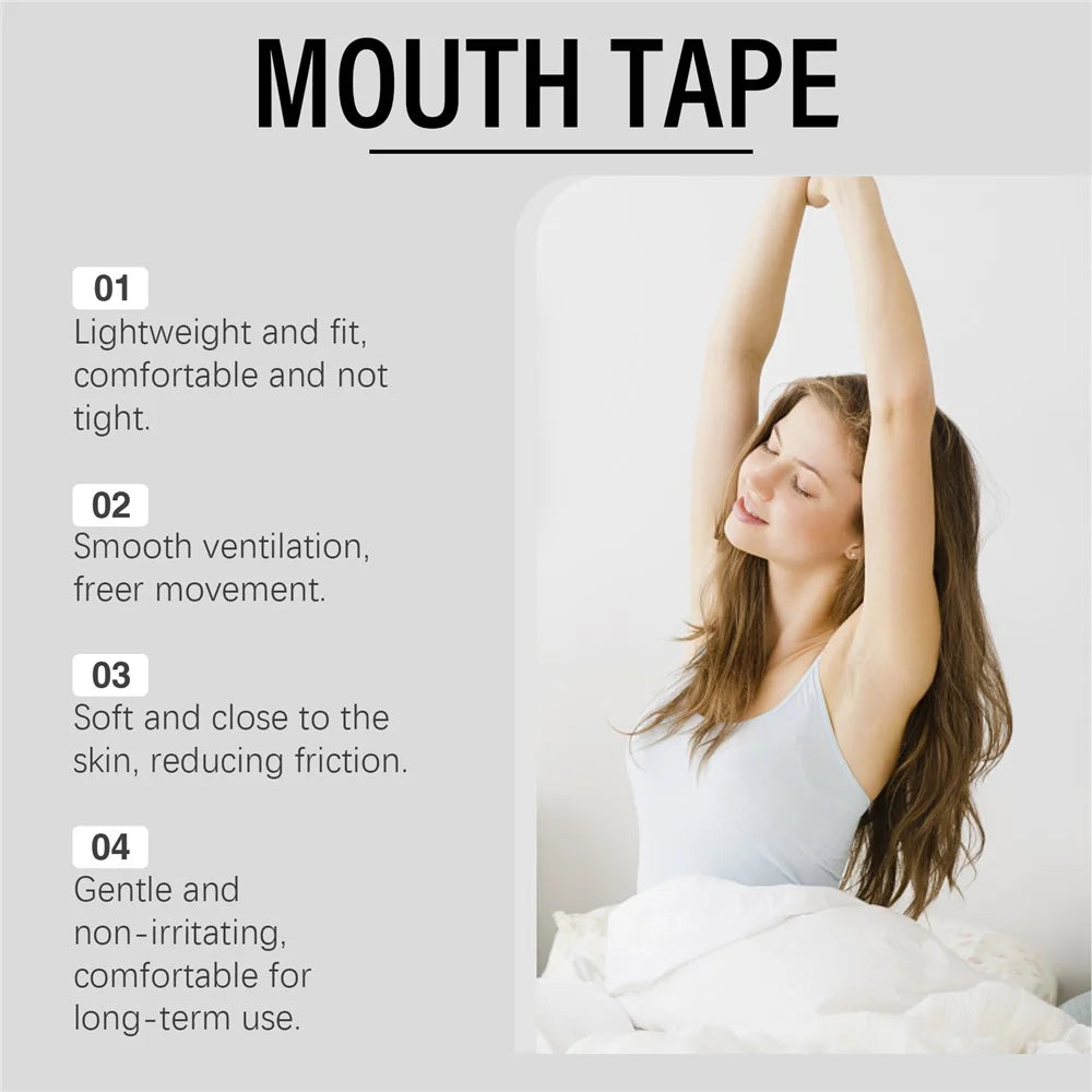 XIMONTH XI-B07-0341-01 32Pcs Outdoor Sports Breathing Mouth Tape Air Flow Lip Care Patch - 5