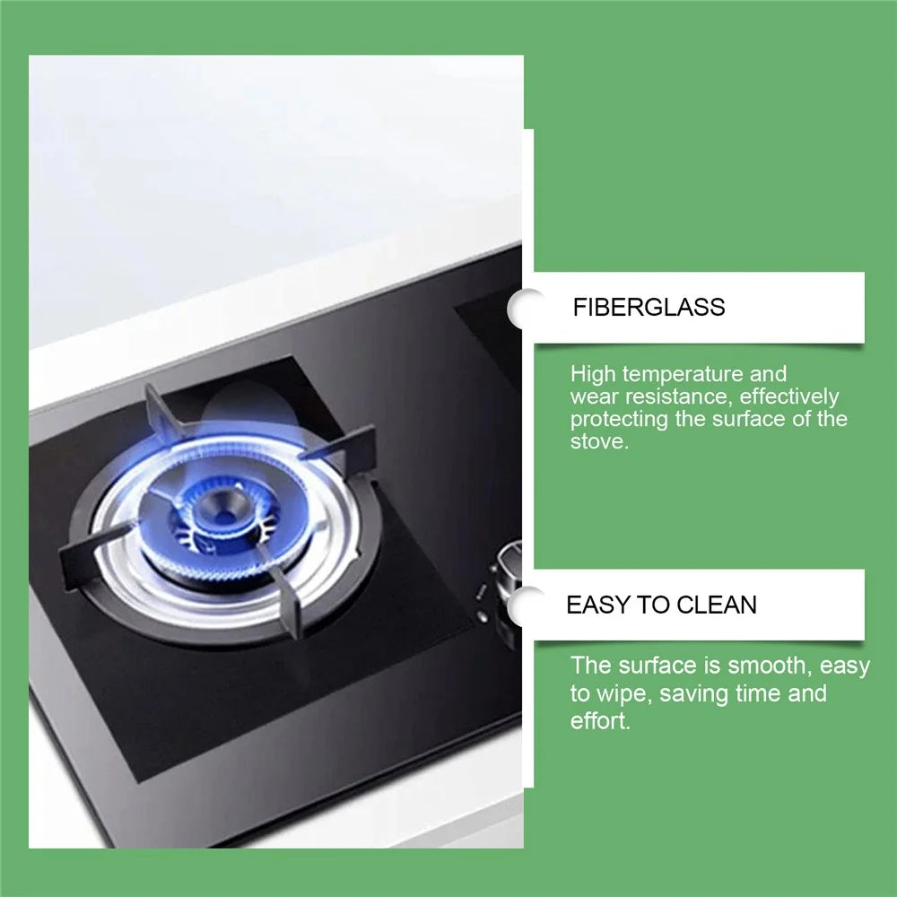 JAKEHOE JH-C09-0121-01 Gas Stove Protector Film Heat Resistant Fiberglass Non Stick Stovetop Cover - 7