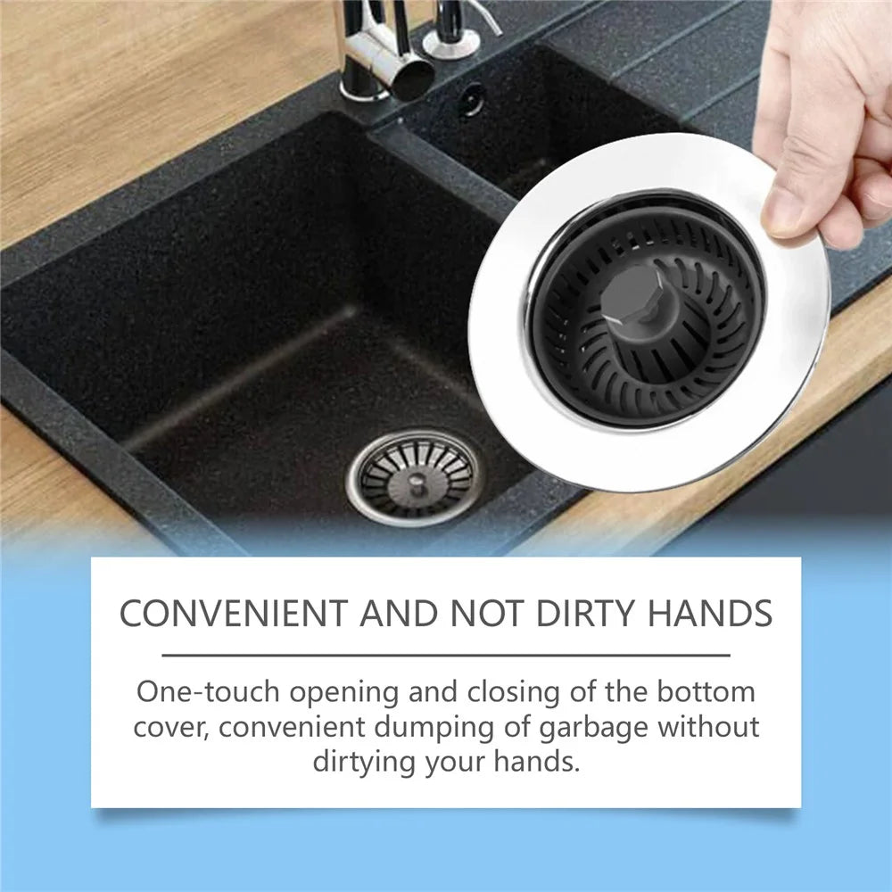 JUE-FISH JU-C09-0129-01 Kitchen Sink Strainer Drain Filter Basket Anti Clogging Food Debris Catcher - 4
