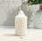 7x10cm Classic White Pointed Top Round Candle for Home Lighting Dinner Decoration Party Illumination - 3