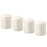 4Pcs 8cm Height Unscented Pillar Candles Long Burning Time Smokeless Candles for Home Decor Dinner Emergency - 1