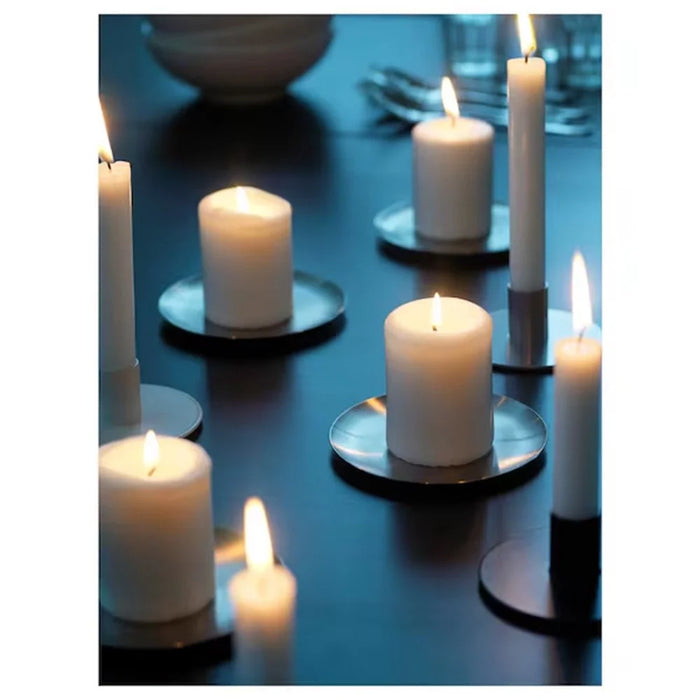 4Pcs 8cm Height Unscented Pillar Candles Long Burning Time Smokeless Candles for Home Decor Dinner Emergency - 3
