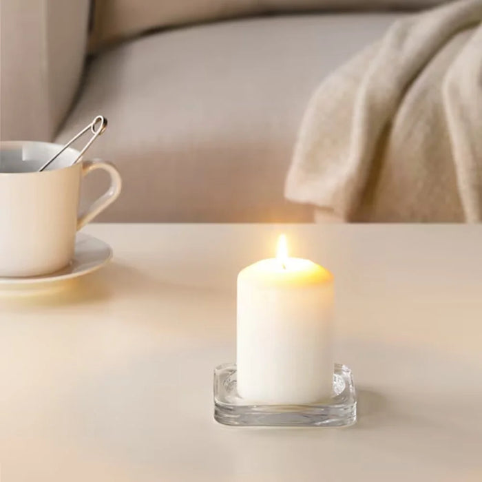 4Pcs 8cm Height Unscented Pillar Candles Long Burning Time Smokeless Candles for Home Decor Dinner Emergency - 5