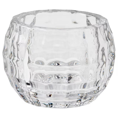 Transparent Glass Candle Holder Candlelight Prop Dining Table Candle Container Home Decor - 1