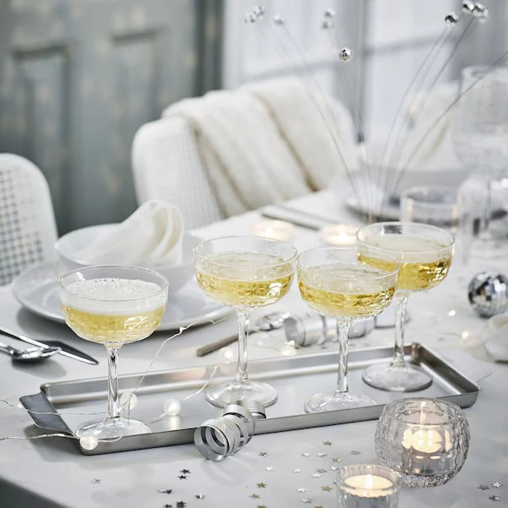 Transparent Glass Candle Holder Candlelight Prop Dining Table Candle Container Home Decor - 3